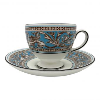 Wedgwood (ウェッジウッド) カップ&ソーサー フロレンティーン・ターコイズ