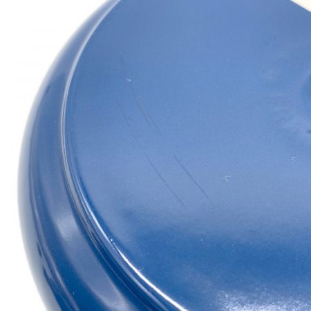 LE CREUSET (ルクルーゼ) 片手鍋 ブルー 18cm ウッドハンドル フランス製 廃盤