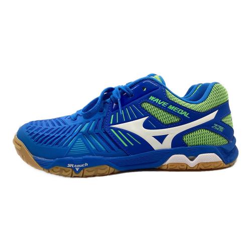 MIZUNO (ミズノ) 卓球シューズ 81GA191001 ウェーブメダル Z2 メンズ SIZE 24.5cm ブルー×イエロー