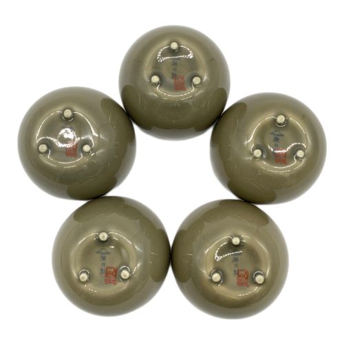 深川製磁 (フカガワセイジ) 湯呑み揃え 百年庵 5客セット 茶灰釉