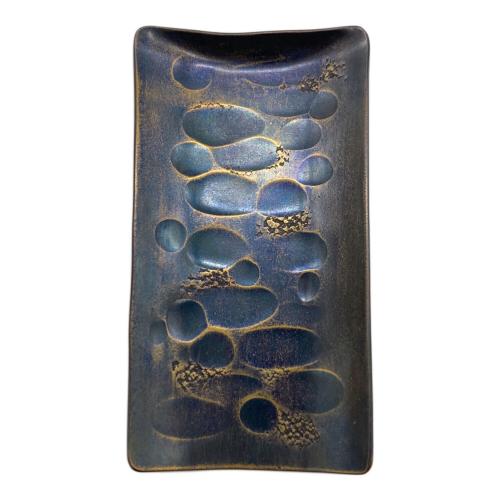 清雅堂 (セイガドウ) 生地色 鋲止銅 茶筒 茶托