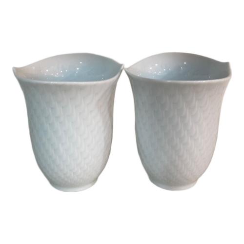 Meissen (マイセン) カップ 55404 波の戯れホワイト 2Pセット