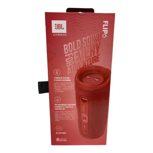 JBL by HARMAN (ジェービーエル ハーマン) ポータブルウォータープルーフスピーカー レッド FLIP6