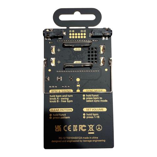Teenage Engineering (ティーンネイジ・エンジニアリング) シンセサイザー PO-12 リズム