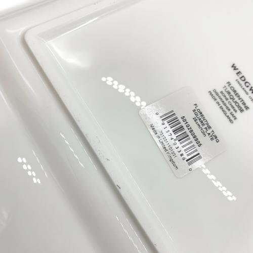 Wedgwood (ウェッジウッド) スクエアプレート 25㎝ フロレンティーン・ターコイズ