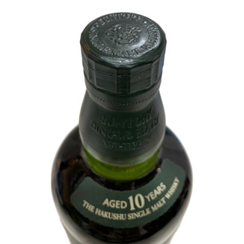 サントリー ジャパニーズウィスキー 700ml 箱無 白州 10年 未開封