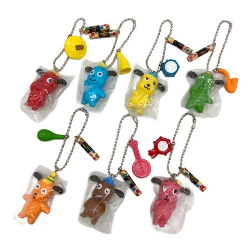 明治製菓 (メイジセイカ) キーホルダー 7匹 マーブルわんちゃん