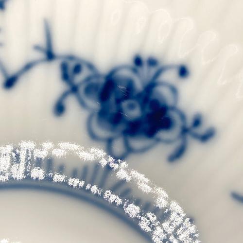 ROYAL COPENHAGEN (ロイヤル・コペンハーゲン) ケーキディッシュ ブルーフルーテッド・プレイン