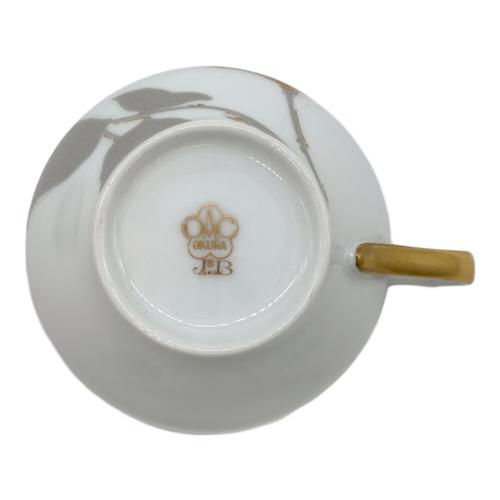 大倉陶園 (オオクラトウエン) カップ&ソーサー 金蝕バラ