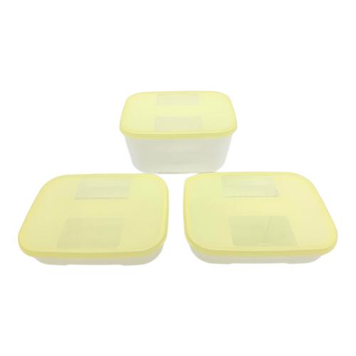 Tupperware (タッパーウェア) フリーザーメイト グリーンボックス ジェントルイエロー