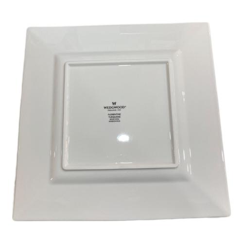 Wedgwood (ウェッジウッド) スクエアプレート 箱付き フロレンティーン・ターコイズ
