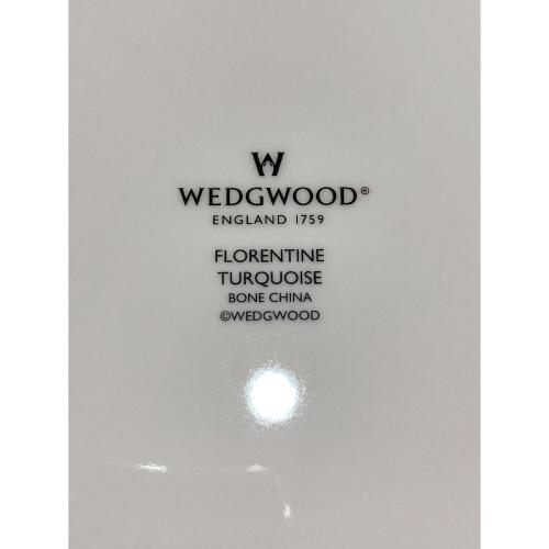 Wedgwood (ウェッジウッド) スクエアプレート 箱付き フロレンティーン・ターコイズ