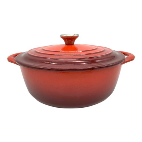 LE CREUSET (ルクルーゼ) ココットロンド 20㎝ 両手鍋 レッド 16344