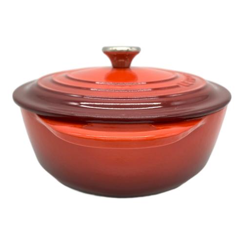 ル クルーゼ ココットロンド レッド 24cm 両手鍋 ル・クルーゼ シグニチャー ココット・ロンド 24cm [チェリー