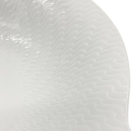 Meissen (マイセン) 深皿 29439 波の戯れホワイト サラダディッシュ