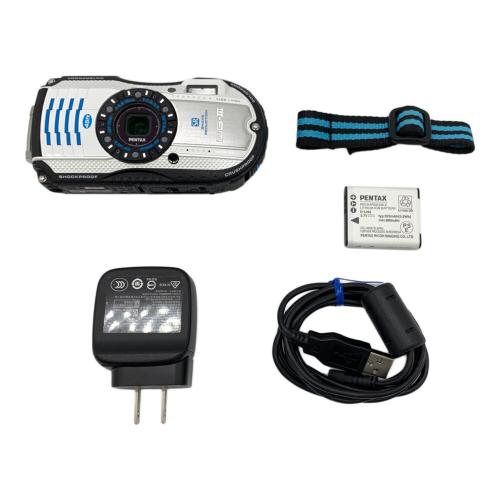 PENTAX WG-3 WHITE BLUE PENTAX (ペンタックス) WG-3 コンパクト