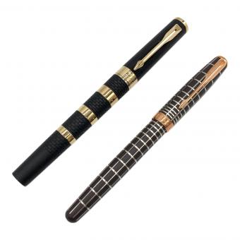 PARKER (パーカー) ペンセット ソネット プレミアム ブラウンPGT、インジェニュイティ ブラックラバー&メタル(ゴールド)