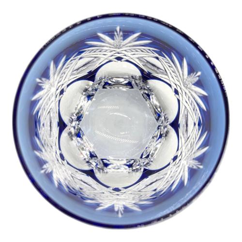 KAGAMI CRYSTAL (カガミクリスタル) グラス 色被せ切子