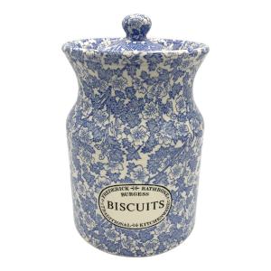 BURGESS ビスケットポット ブルー×ホワイト