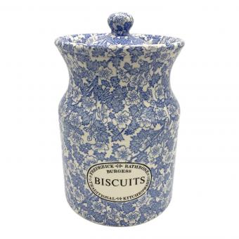 BURGESS ビスケットポット ブルー×ホワイト