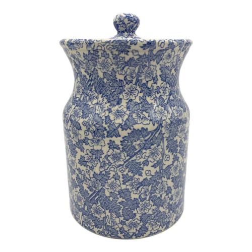 BURGESS ビスケットポット ブルー×ホワイト