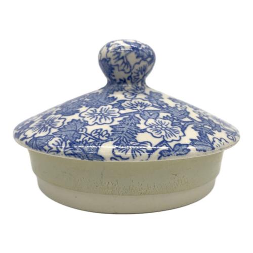 BURGESS ビスケットポット ブルー×ホワイト