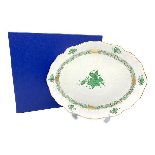 Herend (ヘレンド) アポニーグリーン オーバルディッシュ