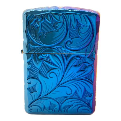 ZIPPO 2024年製 チタン コーティング アーマー（鎧） ブルー×ゴールド