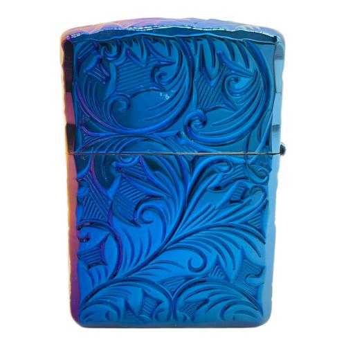 ZIPPO 2024年製 チタン コーティング アーマー（鎧） ブルー×ゴールド