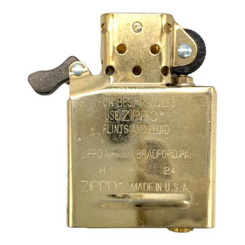 ZIPPO 2024年製 チタン コーティング アーマー（鎧） ブルー×ゴールド