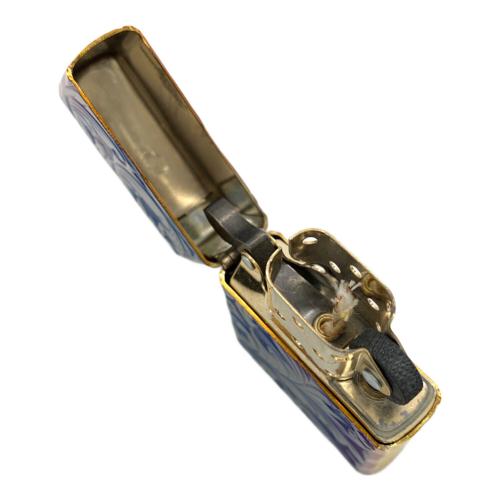 ZIPPO 2024年製 チタン コーティング アーマー（鎧） ブルー×ゴールド