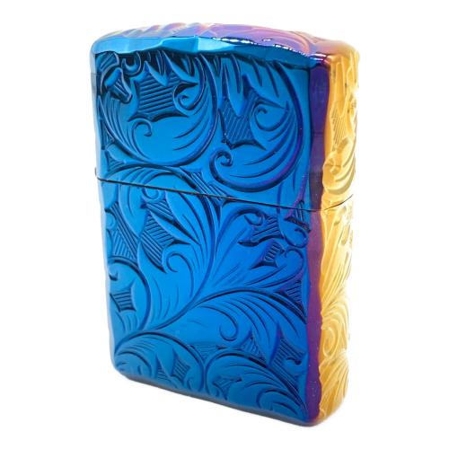 ZIPPO 2024年製 チタン コーティング アーマー（鎧） ブルー×ゴールド