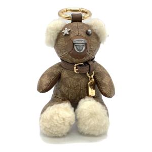 COACH (コーチ) ベアチャーム ブラウン×ベージュ