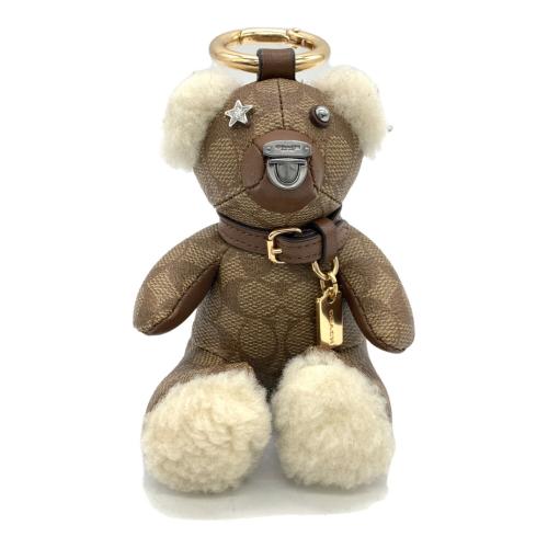 COACH (コーチ) ベアチャーム ブラウン×ベージュ