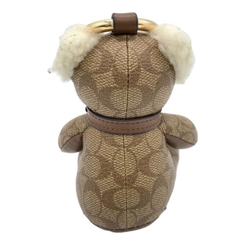 COACH (コーチ) ベアチャーム ブラウン×ベージュ