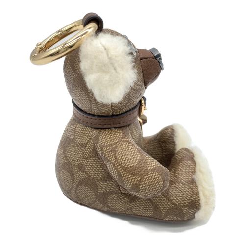 COACH (コーチ) ベアチャーム ブラウン×ベージュ