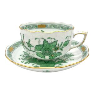 Herend (ヘレンド) カップ&ソーサー インドの華 グリーン