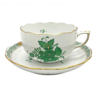Herend (ヘレンド) カップ&ソーサー アポニーグリーン