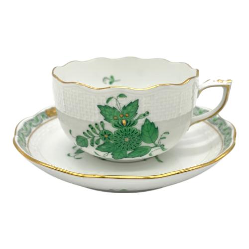 Herend (ヘレンド) カップ&ソーサー アポニーグリーン