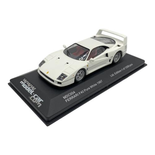 1/43 FERRARI F40 1987(ピュアホワイト) ミニカー