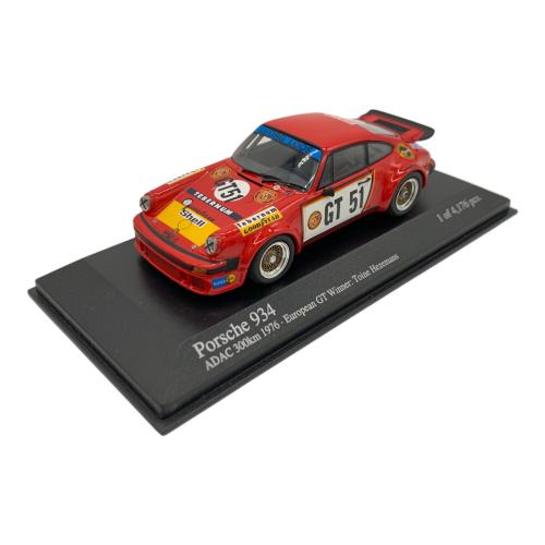 MINICHAMPS(ミニチャンプス) ポルシェ934 ADAC 300km ヨーロピアンGT 1976 モデルカー Winner No.GT51 1/43