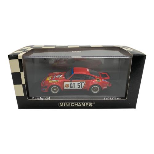 MINICHAMPS(ミニチャンプス) ポルシェ934 ADAC 300km ヨーロピアンGT 1976 モデルカー Winner No.GT51 1/43