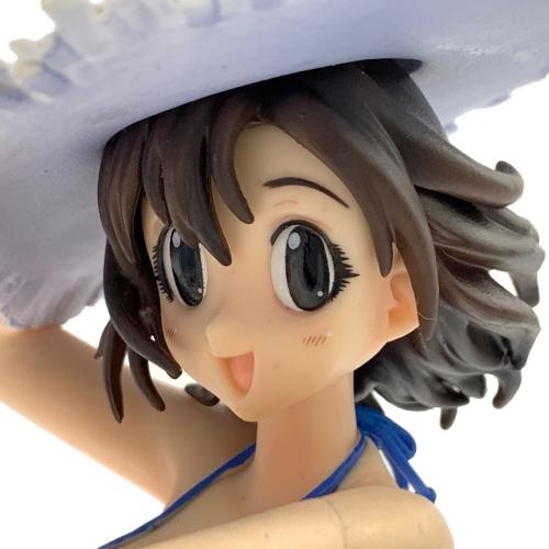 Mine biuE 白い原付で海へ向かう、青い水着の女の子 フィギュア