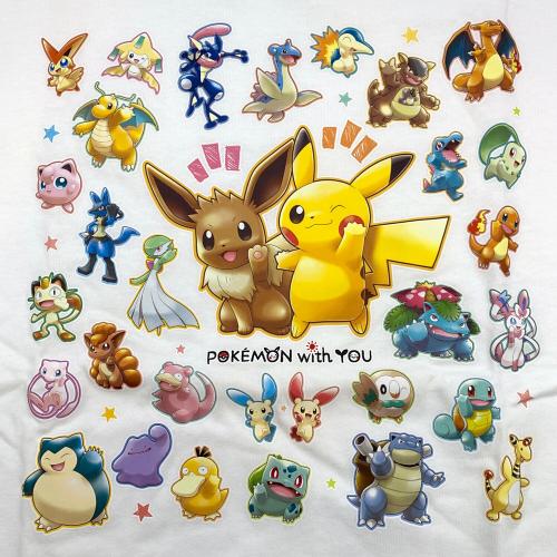 Pokemon Center (ポケモンセンター) Tシャツ ポケモングッズ いつもおうえんありがとう