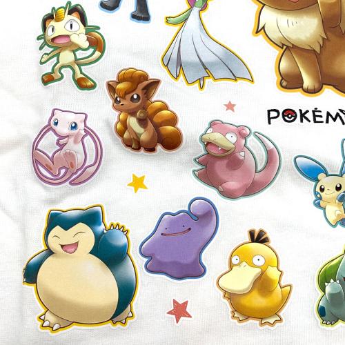 Pokemon Center (ポケモンセンター) Tシャツ ポケモングッズ いつもおうえんありがとう