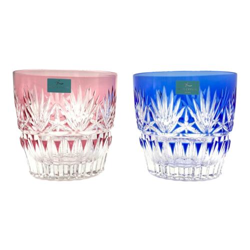 HOYA CRYSTAL (ホーヤクリスタル) オンザロックグラス 色被クリスタル