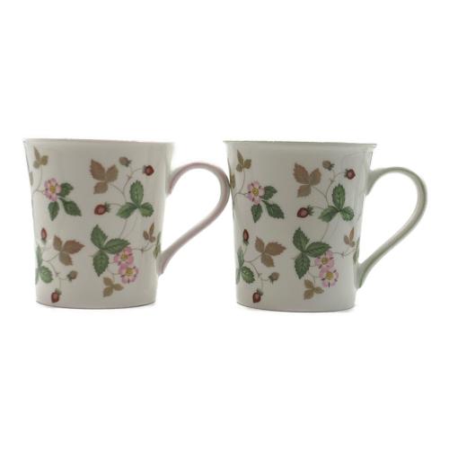 Wedgwood (ウェッジウッド) ペアマグカップ ワイルドストロベリー カジュアルマグ