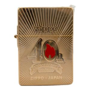 ZIPPO (ジッポ) オイルライター 2008年製 1935レプリカ 40Th Anniversary ピンズ付き