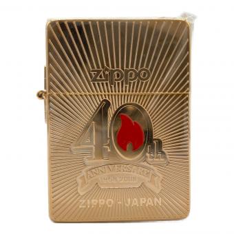 ZIPPO (ジッポ) オイルライター 2008年製 1935レプリカ 40Th Anniversary ピンズ付き