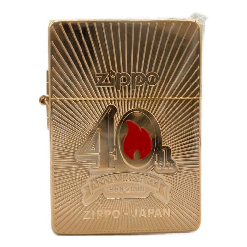 ZIPPO (ジッポ) オイルライター 2008年製 1935レプリカ 40Th Anniversary ピンズ付き